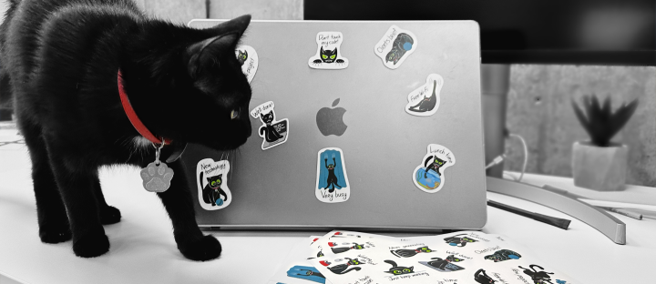 Stickers on macbook