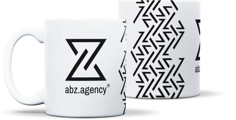 Mugs of abz.agency® in view